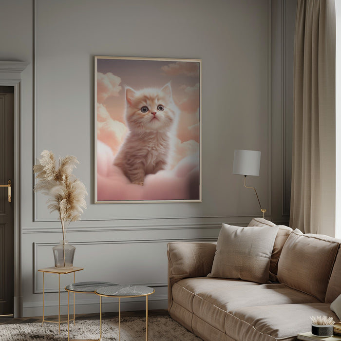 Kitty 3 Framed Art Modern Wall Decor