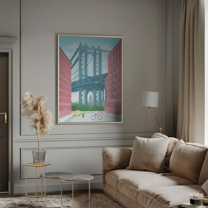 Dumbo, New York Framed Art Modern Wall Decor