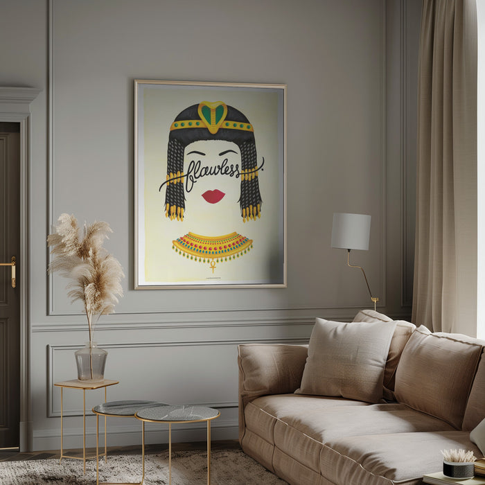 Flawless Cleopatra Framed Art Wall Decor