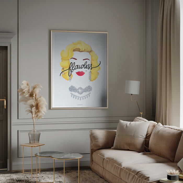 Flawless Marilyn Framed Art Modern Wall Decor