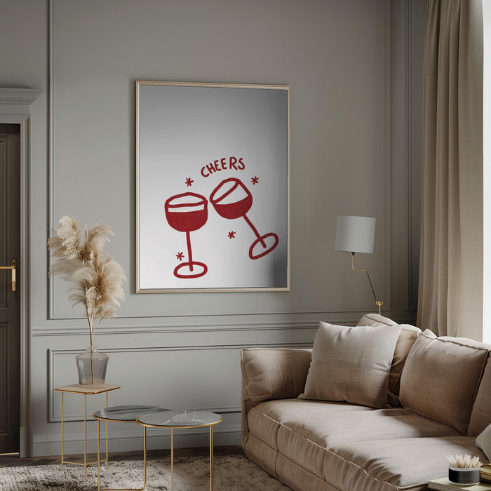 Cheers.png Framed Art Wall Decor