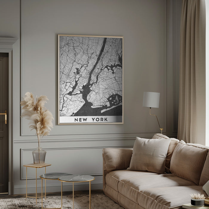 New York Framed Art Modern Wall Decor