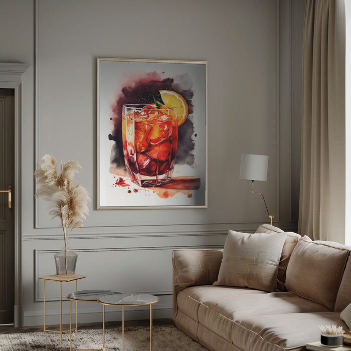 Drinks cocktail Framed Art Modern Wall Decor