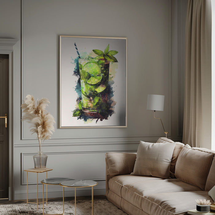 Drinks cocktail Framed Art Modern Wall Decor