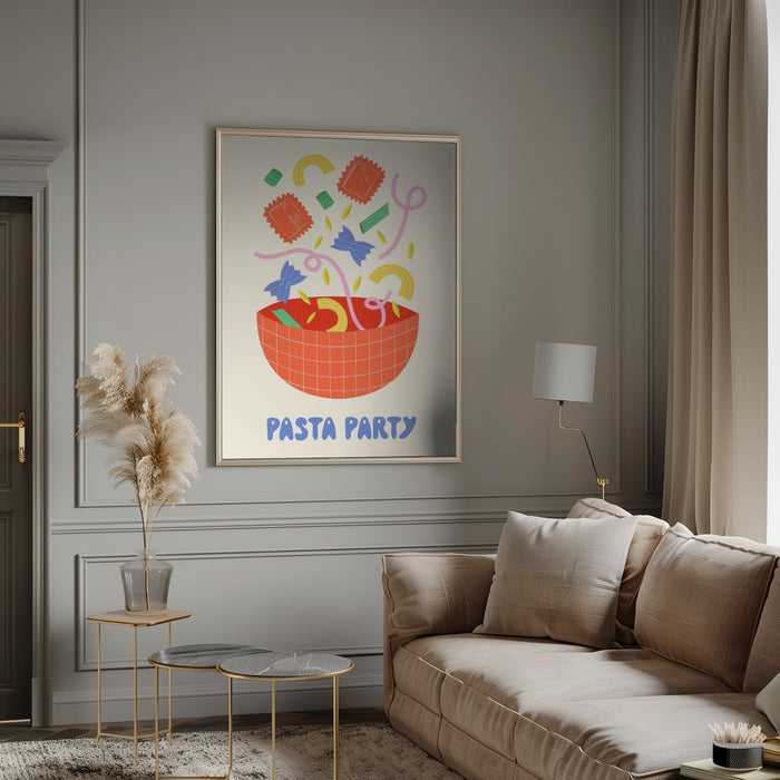 Pasta Party Framed Art Wall Decor