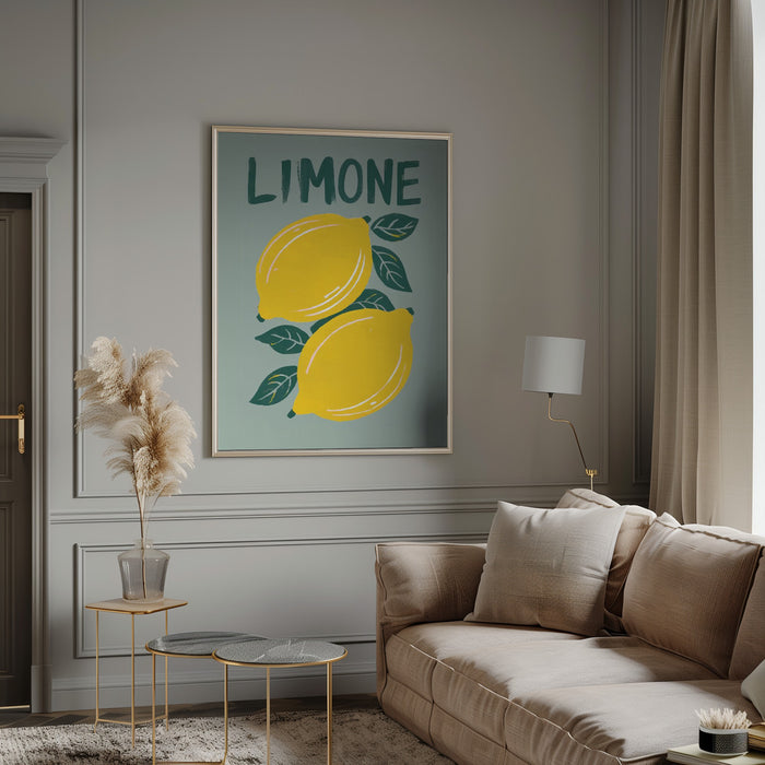 Limone Framed Art Modern Wall Decor