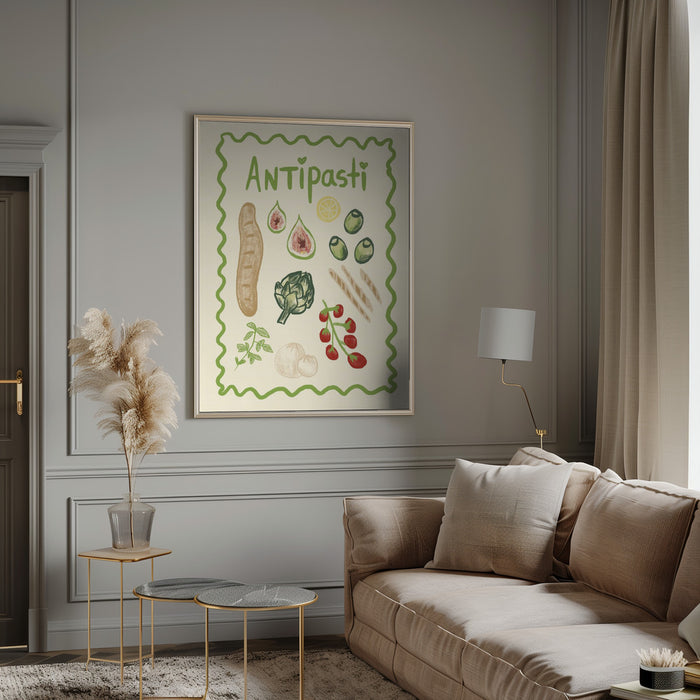 Antipasti Framed Art Modern Wall Decor