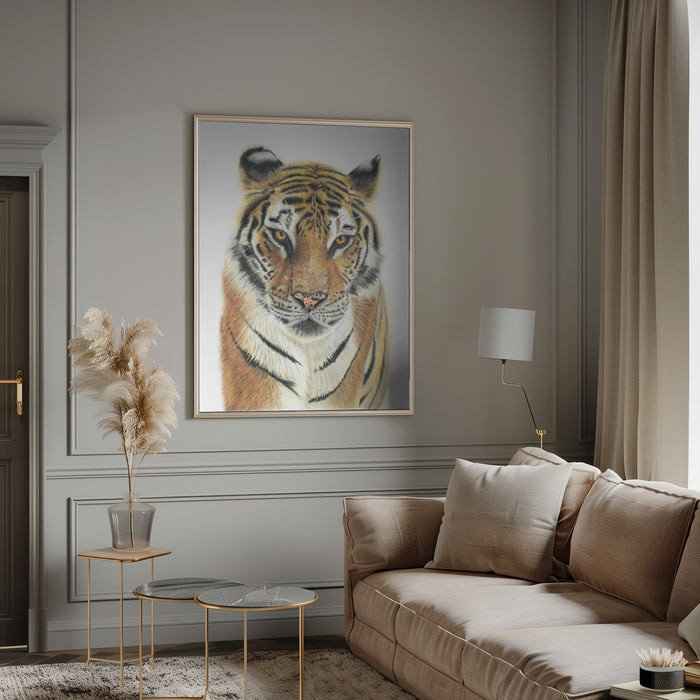 Tiger Framed Art Wall Decor