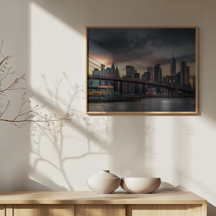 Gotham City Landscape Framed Art