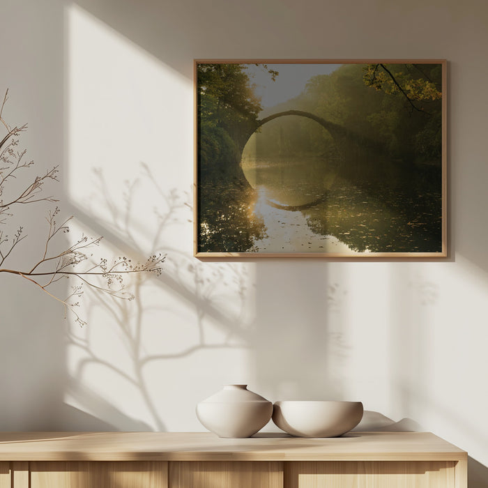 Golden Circle Landscape Framed Art