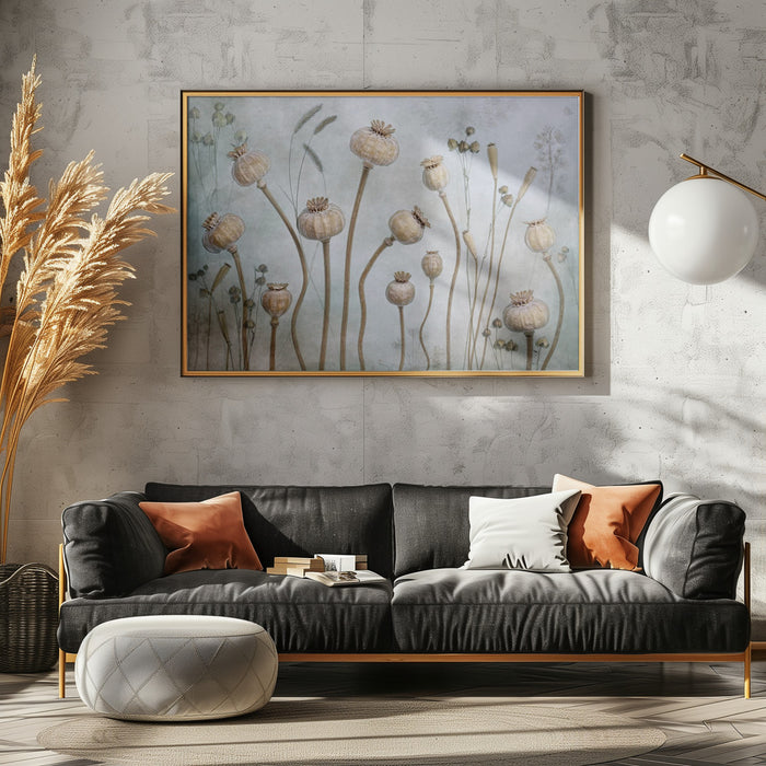 Papaver Landscape Framed Art