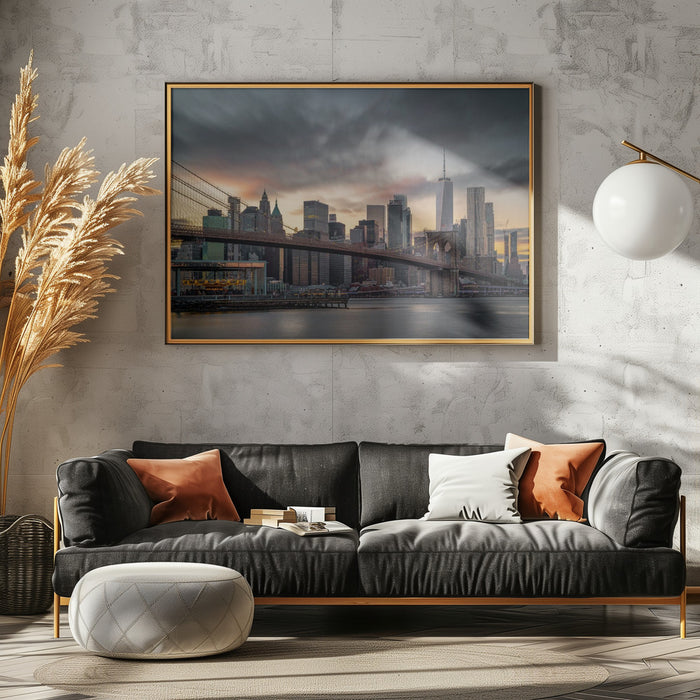 Gotham City Landscape Framed Art