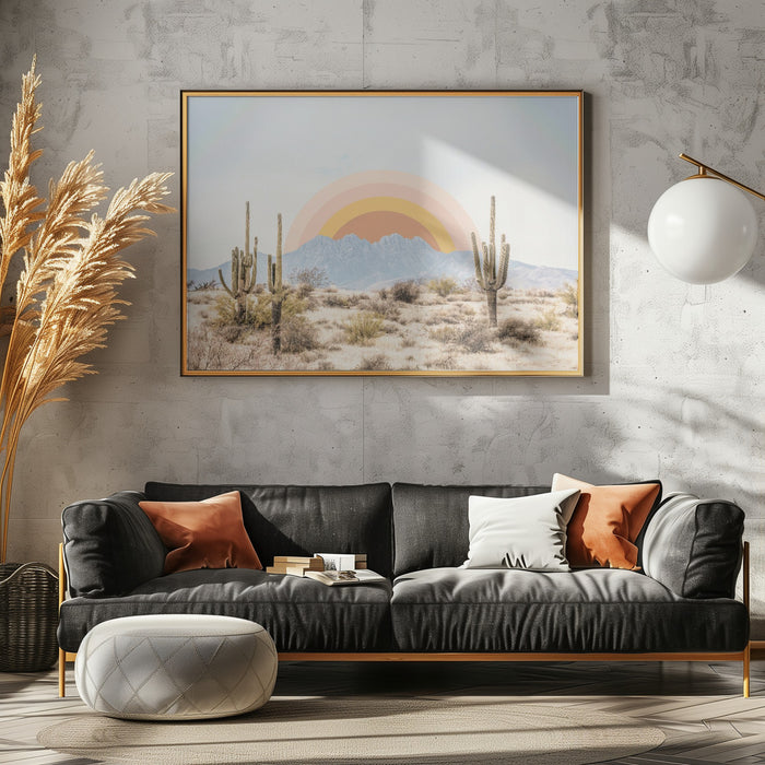 Arizona Sunrise Landscape Framed Art