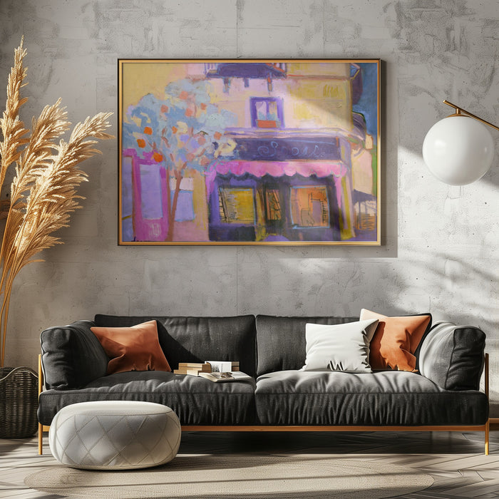 Df1428tangerinetango Landscape Framed Art