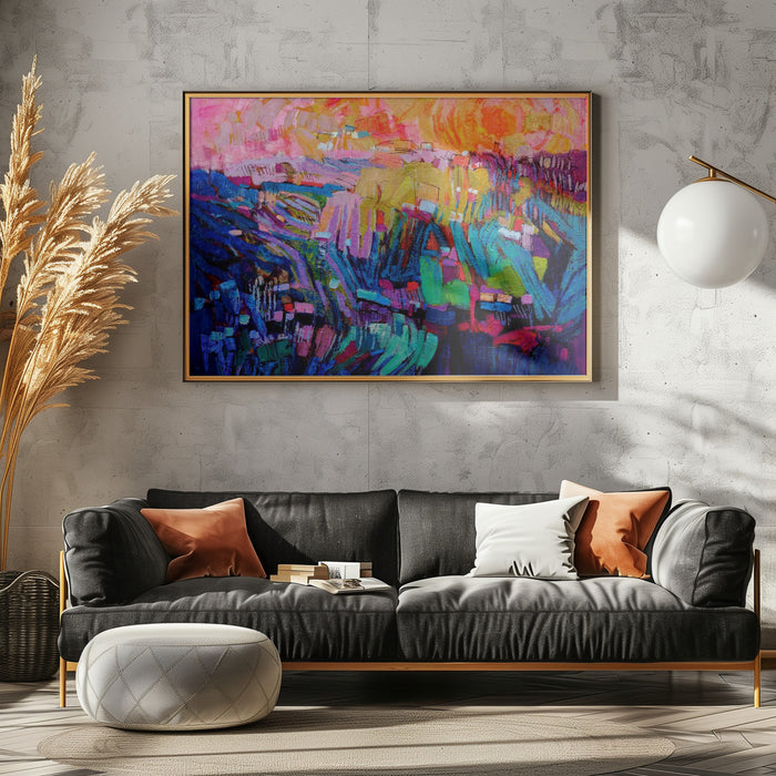 Df346 Mountaindream Landscape Framed Art