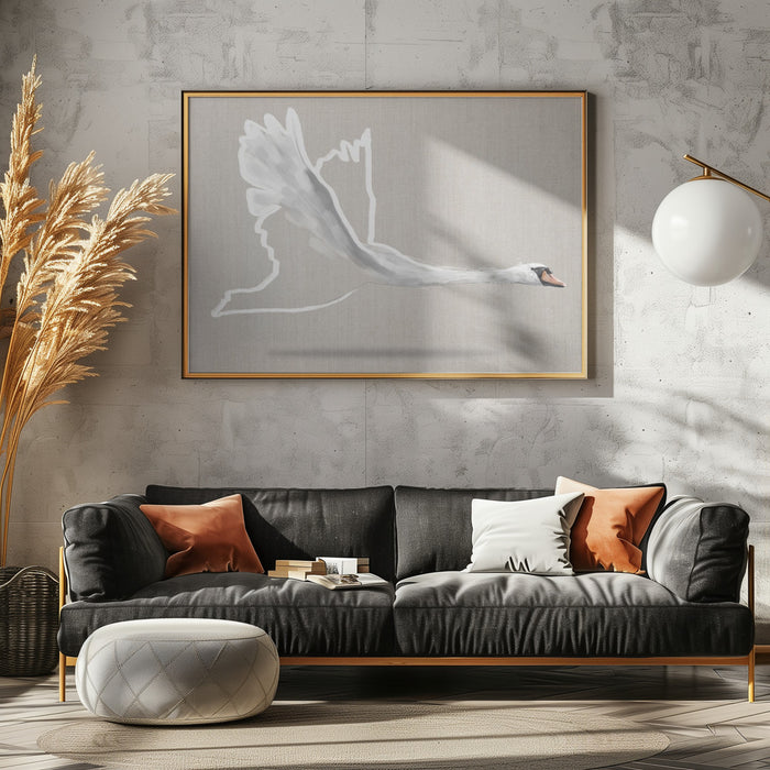 Winged One  Landscape Framed Art