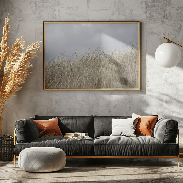 Dunes and Clouds Landscape Framed Art Scenic Wall Dcor