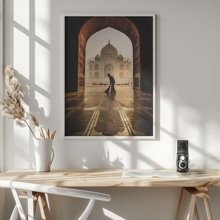 taj mahal cleaner Framed Art Wall Decor