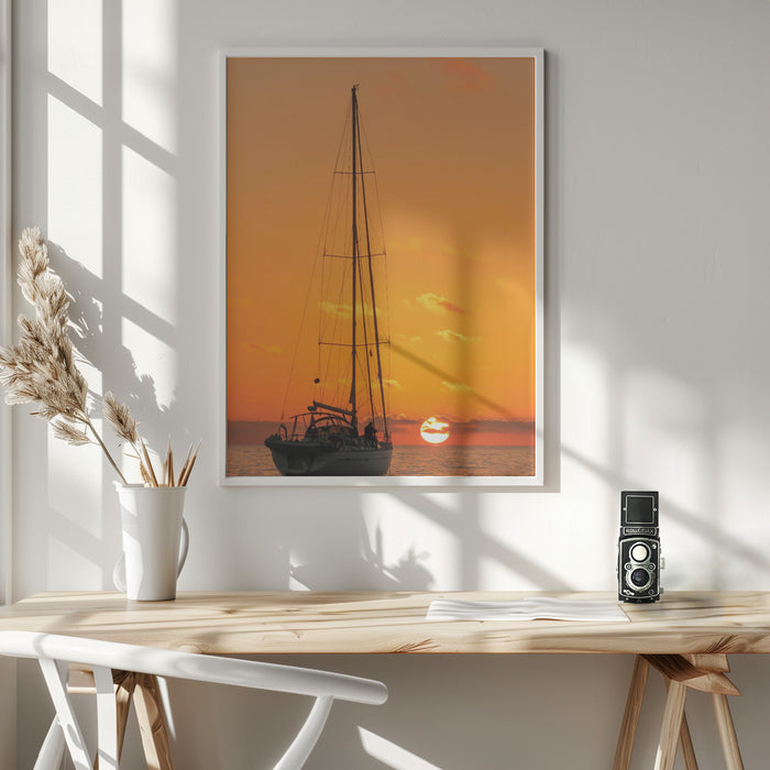 The last sunset. Framed Art Wall Decor