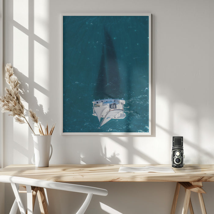 Sail shadow Framed Art Wall Decor