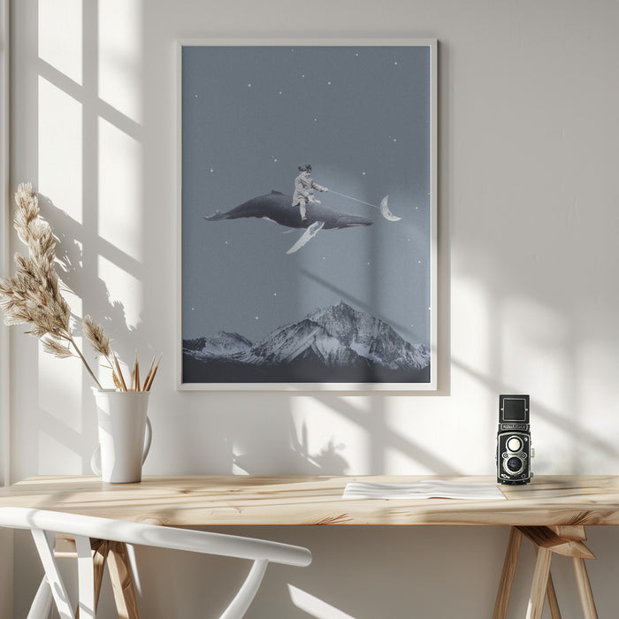 Aim for the moon Framed Art Wall Decor