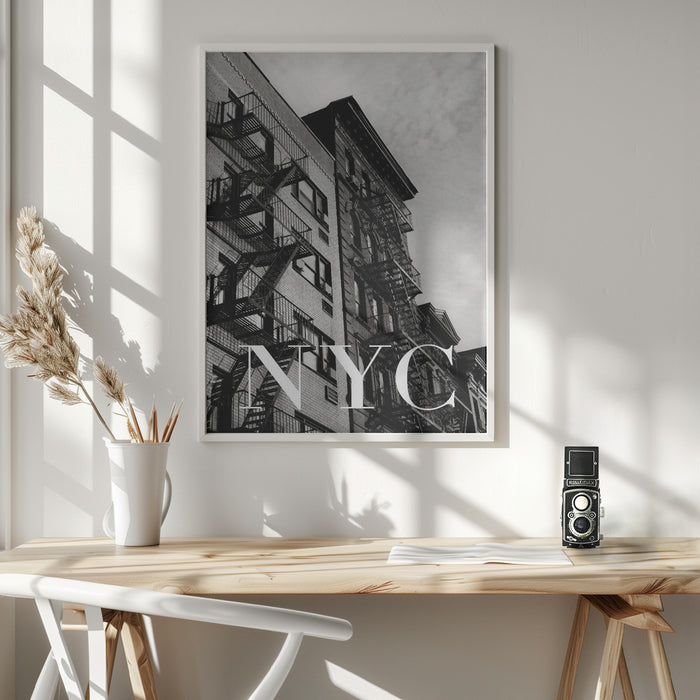 NYC Fire Escapes 2 Framed Art Wall Decor