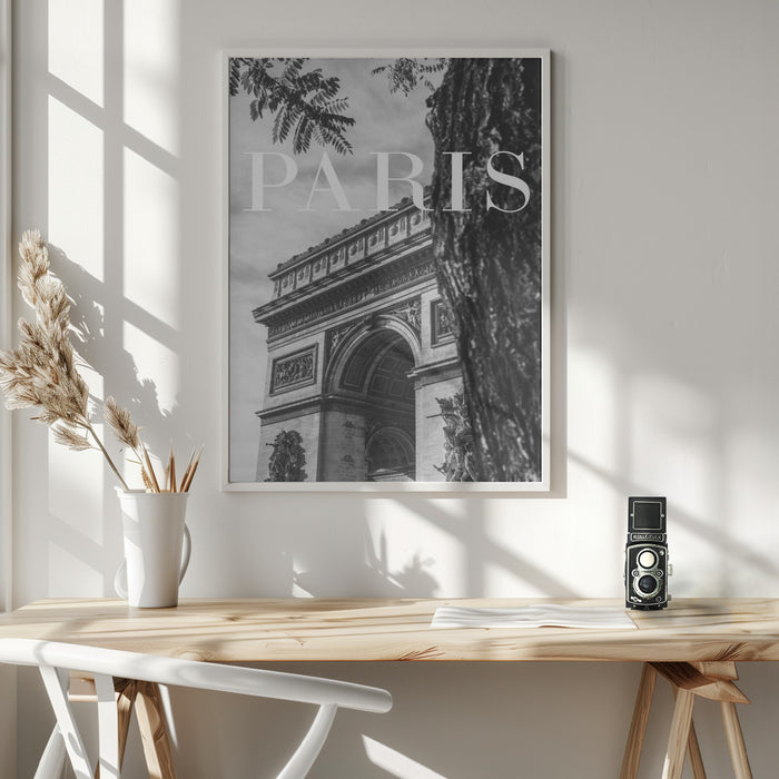 Paris Text 7 Framed Art Wall Decor