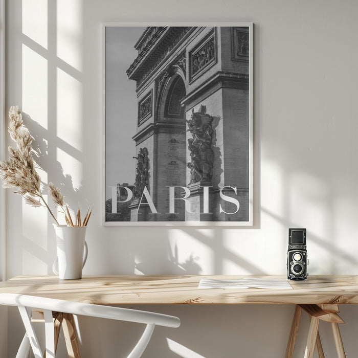 Paris Text 6 Framed Art Wall Decor