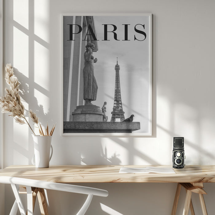 Paris Text 5 Framed Art Wall Decor