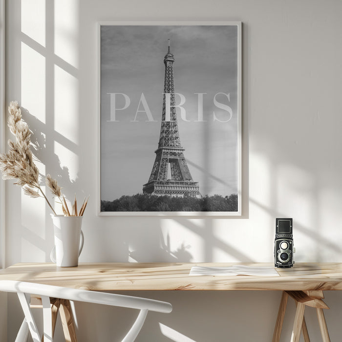 Paris Text 2 Framed Art Wall Decor