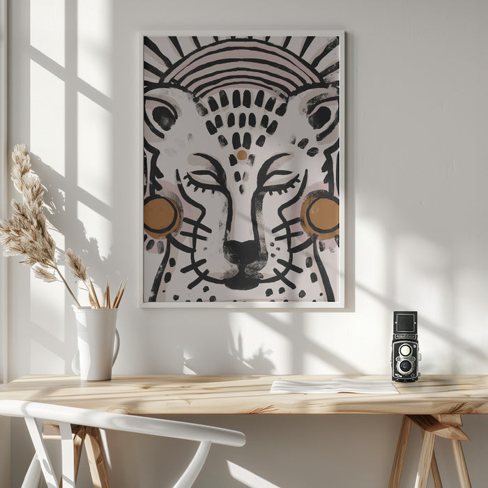 Tiger (Light Version) Framed Art Wall Decor