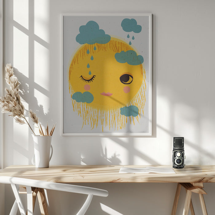 Sun And Rain Framed Art Wall Decor