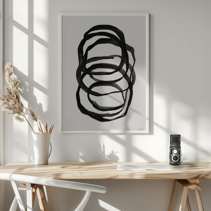 Abstract Lines II Framed Art Wall Decor