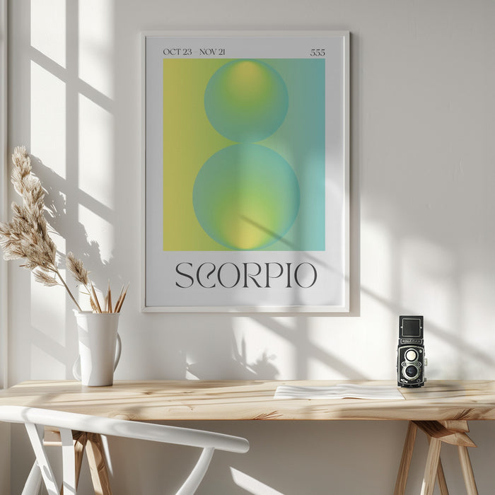 Scorpio Framed Art Wall Decor