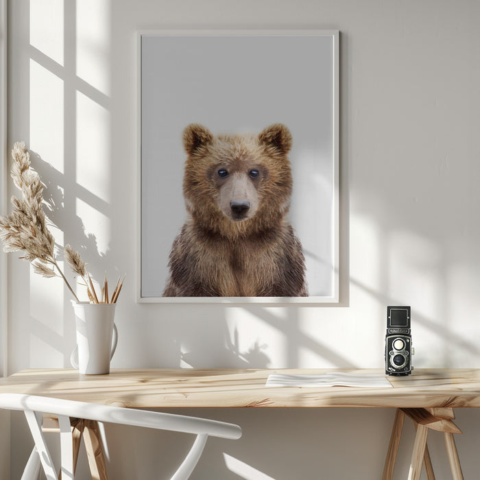 Baby Bear Framed Art Wall Decor