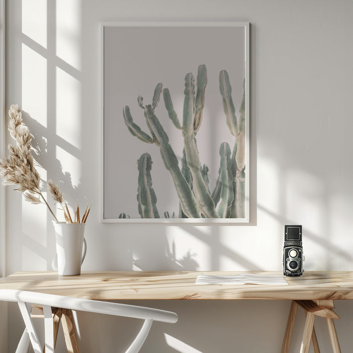 Sunrise Cactus Framed Art Wall Decor