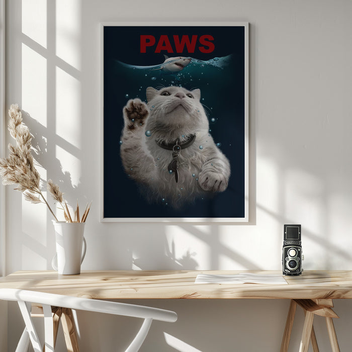 PAWS Framed Art Wall Decor