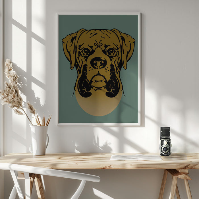 BOXER Framed Art Wall Decor