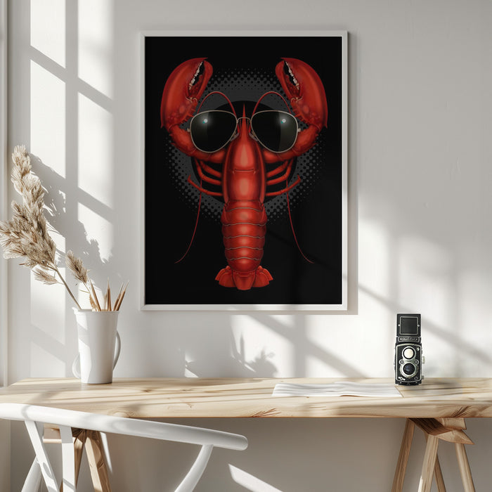 cool lobster Framed Art Wall Decor