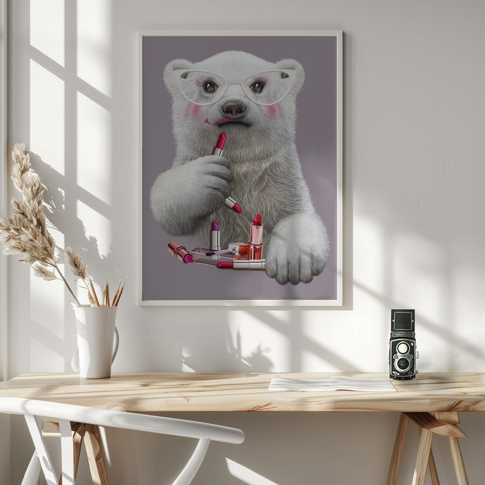 lipstick paula Framed Art Wall Decor