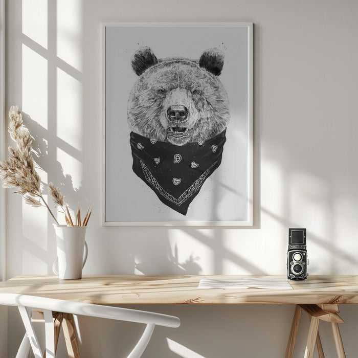 Wild bear Framed Art Wall Decor