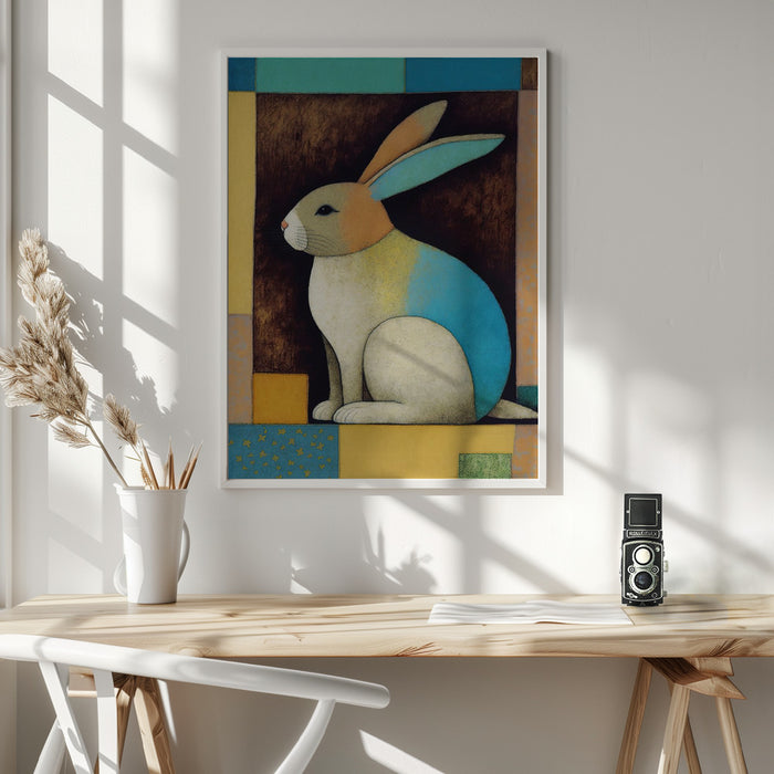 Bunny In The Box Framed Art Wall Decor