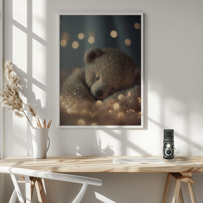 My Sleeping Teddy Framed Art Wall Decor