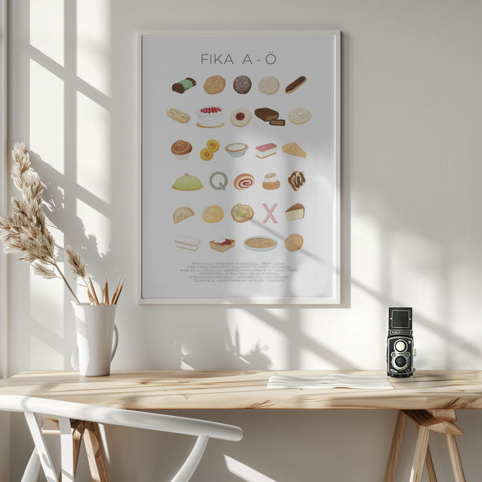 FIKA A-Ö Framed Art Wall Decor