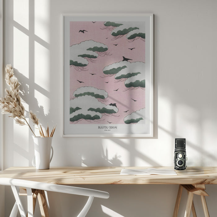 Pink Sky Framed Art Wall Decor