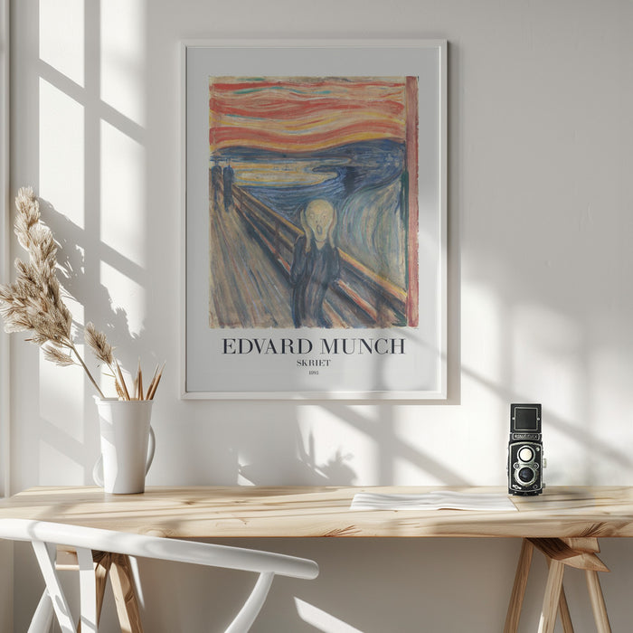 Skriet (The Scream) Framed Art Wall Decor