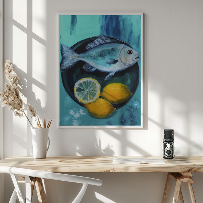 A Fishplate Framed Art Wall Decor