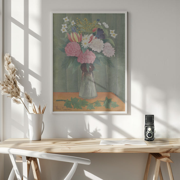 Flowers In a Vase Framed Art Wall Decor