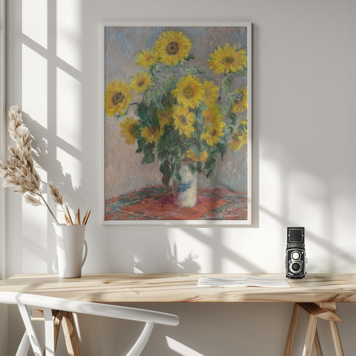 Bouquet Of Sunflowers Framed Art Wall Decor