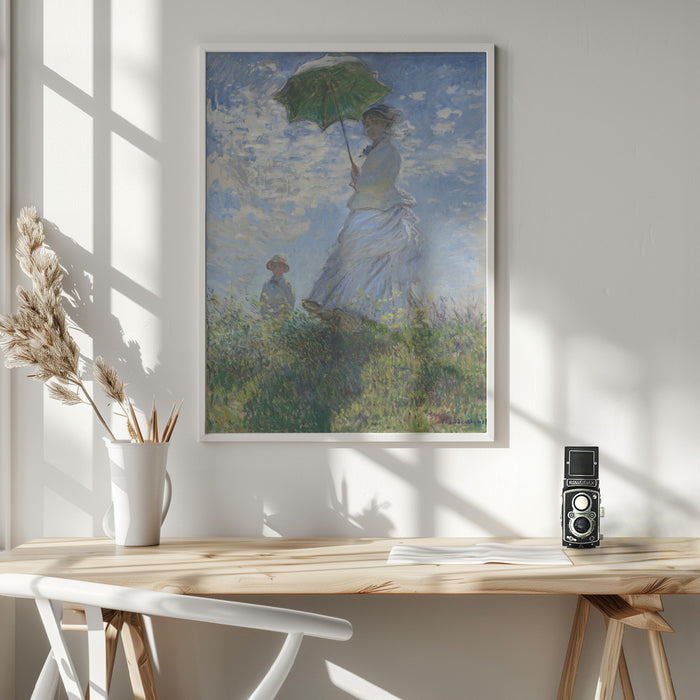 Women With Parasol Framed Art Wall Decor